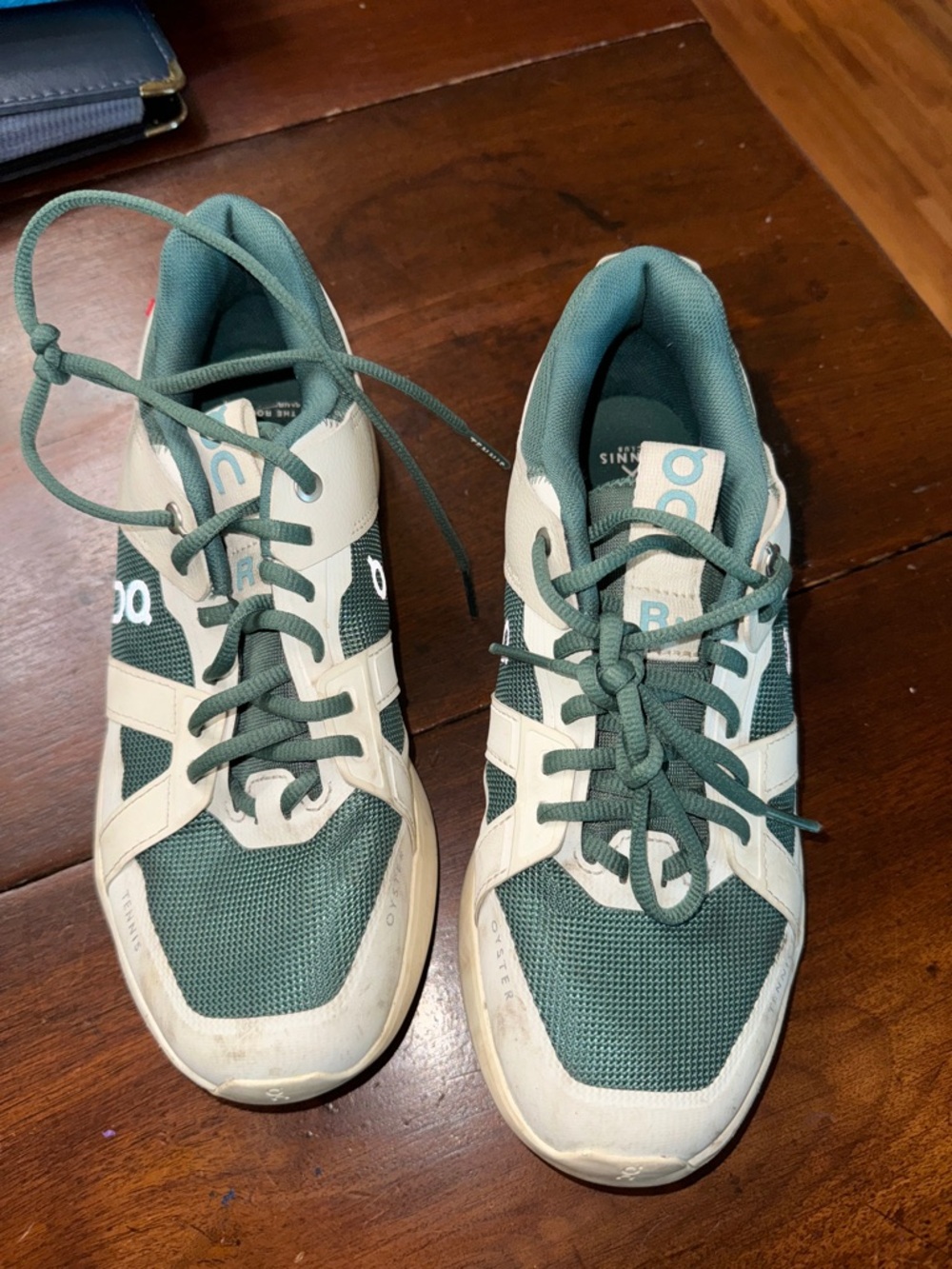 On Running Low-Top Sneakers in Green and White